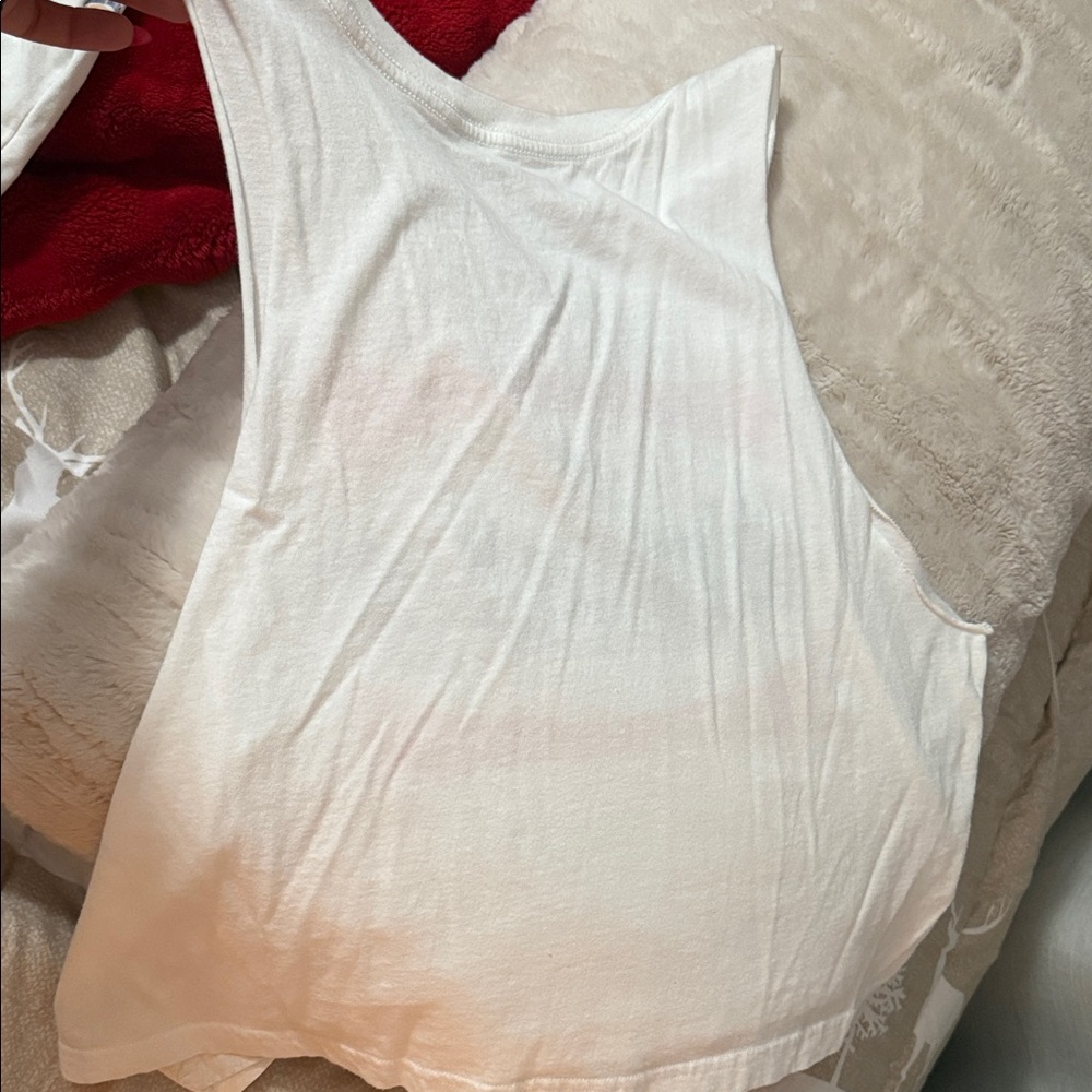 Wrangler White Tank Top with Red and Black Logo - Picture 5 of 5